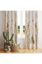 Large Floral Motif Curtain on a White Background – Modern and Aesthetic Touch 140X260 cm Single Wing - 4
