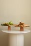 Pyramid 25X25/10 cm and 29X29/12 cm Square Wooden Cake Presentation Serving Plate with Feet
