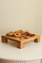 4-Piece Wooden Cake Presentation Tityos with Cube Feet 25X25 and 30X30 Cm, with Pyramid Feet 25X25 and 29X29 cm - 7