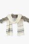 Lisa Muslin Colorful Striped Scarf Tie-Bustier 35X155Cm