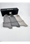 Unisex Cotton Short Elasticless Socks. Set of 6 Flexible Socks in 3 Different Gray Colors - 5