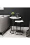 2-piece round coffee table set