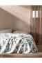Verger Double Cotton Ecocell Printed Pique - Mint Green