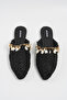 شبشب نسائي أسود من Salome Wicker مع إكسسوارات صدفة BYNDSLM01 - 7
