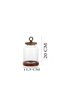 Ring Acacia Lid Glass Jar - 4