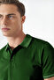 Cotton Regular Collar Detailed Fit Buttoned Polo Neck Nefti t Shirt Men - 2