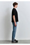 Crew Neck Black Basic T-Shirt Loose Fit / Loose Relaxed Fit 0612518 -900 - 6