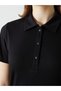 Lcwaikiki Classic Black Polo Neck Textured Women's T-Shirt - 6