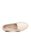 Beige Genuine Leather Anatomical Women's Casual Shoes F-7010 Z - 4