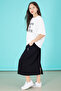 Black Girl's Skirt Printed T-Shirt Suit 20508 - 6