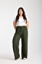 Women's Elastic Waist Plus Size Palazzo Trousers