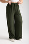 Women's Elastic Waist Plus Size Palazzo Trousers - 5