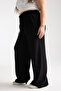Women's Elastic Waist Plus Size Palazzo Trousers - 4
