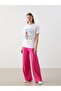 Crew Neck Printed Women's T-Shirt (S5) - 2