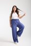 Women's Elastic Waist Plus Size Palazzo Trousers - 2