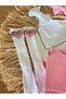 Girl's Crop Body, Heart Socks Skirt and Bandana Set - 3