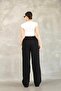Women Viscosa Cotton Pants Black - 5