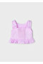 Girl's Bow Shoulder Linen Blouse L25Y3023 - 4