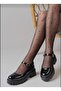 Women's Black Patent Leather Single Buckle Maryjane A.Kabı (Prefer Your Own Number! !!) - 4