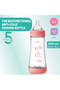 Perfect 5 Feeding Bottle 300ml Fast Flow 4m Silicone, Pink - 2