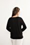 Lifera Pearl Detailed Combed Cotton Mother Blouse, Large Size - 5