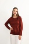 Lifera Pearl Detailed Combed Cotton Mother Blouse, Large Size - 6