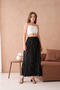 Women's Crash Fabric Ruched Long Skirt Slim Fit Daily Trend Summer Skirt - 2