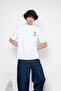 Need Money for Porche Printed Oversize Unisex White Tshirt - 7