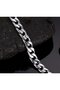 Cuban Cuban Silver Steel Tarnish Stainless Silver Classic Model Men's Bracelet - 4