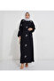 Navy Crumple Abaya - 3