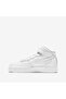 حذاء رياضي أبيض للأطفال من طراز Air Force 1 Mid Le Gs - 2