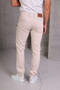 Men's Cream Slim Fit Pants - 4
