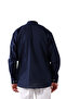 Men's Comfortable Cut 3 Button Judge Collar Hajj and Umrah Linen Shirt - 4