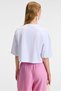 Orelza Women's 100% Cotton Printed Round Neck Oversize Fit White T-Shirt - 5