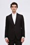 بدلة Ds Damat Regular Fit من مزيج الكتان الدورلي الأسود