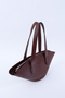 Claret Red Shk124 Faux Leather, Lined, Zippered, Single Compartment Hand, Arm and Shoulder Bag - 6