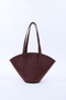 Claret Red Shk124 Faux Leather, Lined, Zippered, Single Compartment Hand, Arm and Shoulder Bag - 4