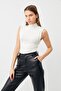 Women's White 2-Piece Sleeveless Body Half Thigh - 2