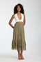 Lace Detail Lined Relaxed Cut Women's Skirt