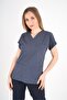 Unisex Bronze Star Patterned Doctor Nurse Hospital Cook Scrubs Single Top Uniform