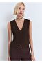 Openwork Knitted Vest - 8