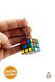 Intelligence Cube Keychain - 12 Mini Rubik Patience Cubes - 4
