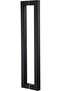 900mm/36 inches Square/Rectangle Shape 1.2mm Thick Stainless Steel Push Pull Door Handle, Matte Blac