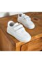 Girl Boy Baby Kids Sneakers Velcro White Plain Sneaker - 4