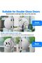 Ranbo 304 Stainless Steel Commercial-Home 10 mm -12 mm Glass Door Anti-Theft Security Lock with 3 Ke - 5
