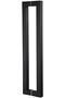 900mm/36 inches Square/Rectangle Shape 1.2mm Thick Stainless Steel Push Pull Door Handle, Matte Blac - 2
