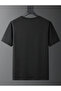 Girl's 2 Pack Cherry Printed Black-White Combed Cotton T-Shirt - 2