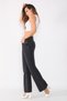 Pamela Vintage 90's Women's Black Super High Waist Lycra Flare Flare Jeans Pantalon - 2