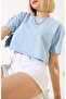 Women's Crew Neck Short Sleeve Body Crop Blouse - 4