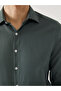 Slim Fit Long Sleeve Dobby Men's Shirt - 3